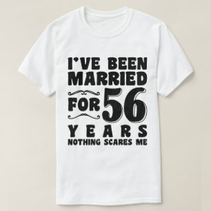 Camiseta Estou Casado Há 56 Anos Marido Esposa Divertido