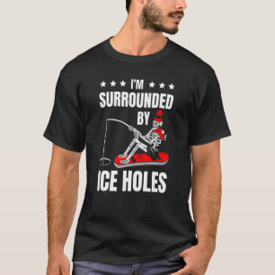 Camiseta Estou cercado por buracos de gelo Esqueleto de pes