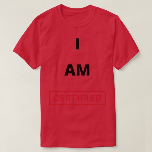 Camiseta Estou Certificado (Frente do Design)