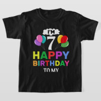 Estou com 7 Feliz Aniversário para Mim Celebrar co
