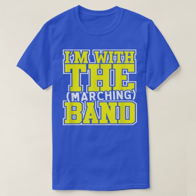 Camiseta Estou com a Banda de Marchar, PAI MÃE IRMÃ B (Frente do Design)