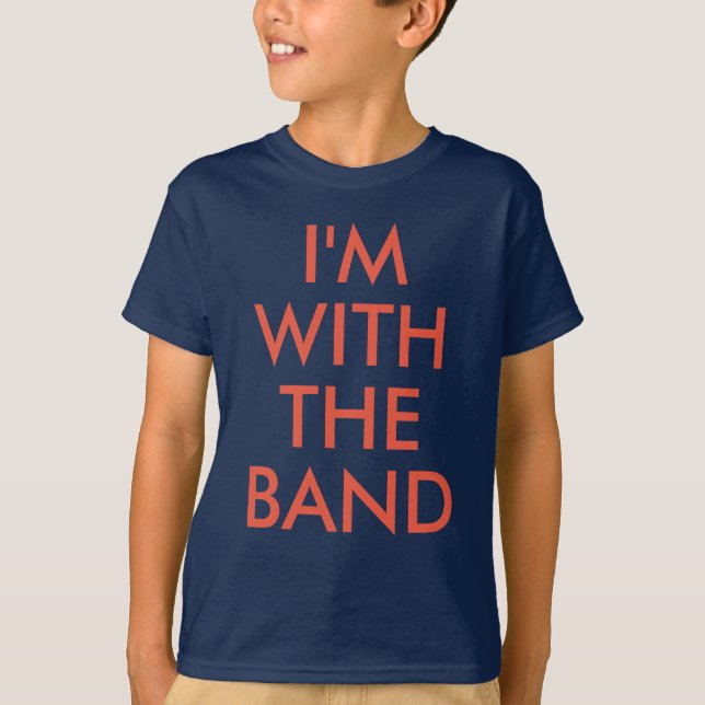 Camiseta Estou com a banda | Kids Boy ou Girl T-shirt (Frente)