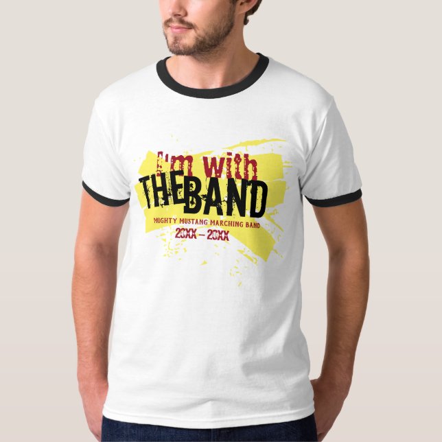 Camiseta Estou com a Banda | Pai de marchas T-Shirt (Frente)