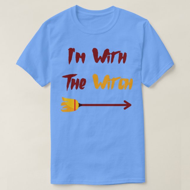 Camiseta Estou Com A Bruxa (Frente do Design)