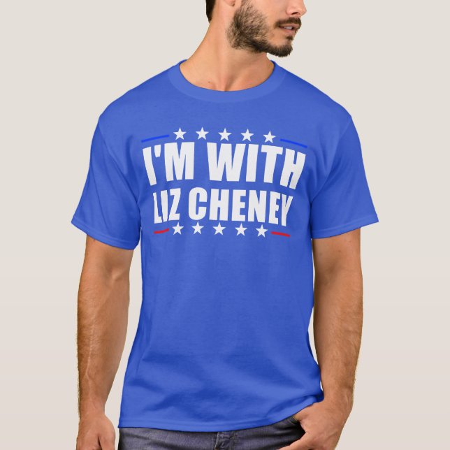 Camiseta Estou com a eleição presidencial de Liz Cheney (Frente)