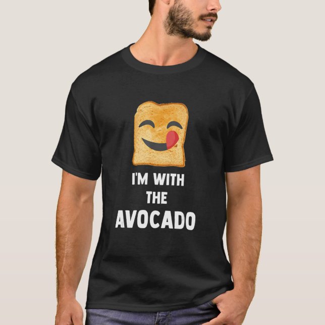 Camiseta Estou com a fantasia 2 do Dia das Bruxas do Avocad (Frente)
