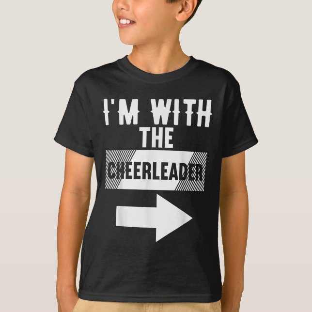 Camiseta Estou com a fantasia de Halloween Cheerleader (Frente)