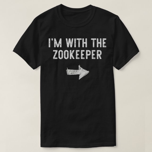 Camiseta Estou com a fantasia do Zookeeper. (Frente do Design)