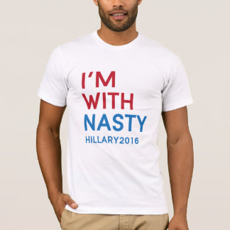 Camiseta Estou com a Nasty | Camisa-T de Canvas Bella