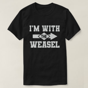 Camiseta Estou com a roupa de Halloween do Casal Weasel Eng