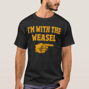Camiseta Estou com a roupa de Halloween do Casal Weasel Eng