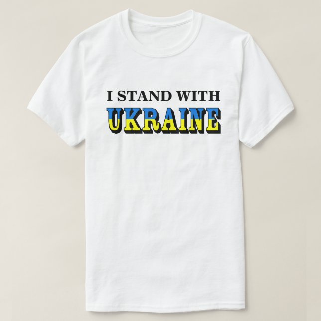 CAMISETA ESTOU COM A UCRÂNIA (Frente do Design)