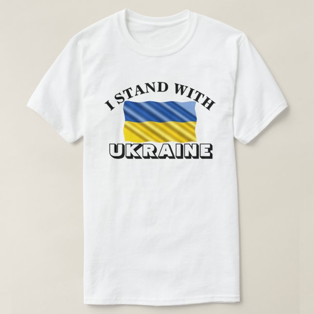 CAMISETA ESTOU COM A UCRÂNIA (Frente do Design)