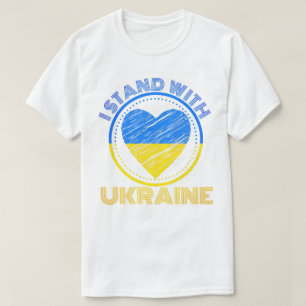 CAMISETA ESTOU COM A UCRÂNIA - APOIO À UCRÂNIA