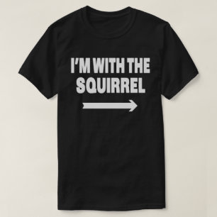 Camiseta Estou com Casais que combinam com o Squirrel
