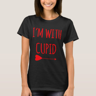 Camiseta Estou Com Cupido Presente Divertido do Dia dos Nam