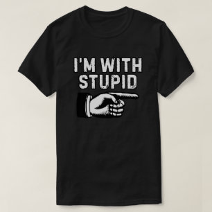 Camiseta Estou com dedo indicador do idiota