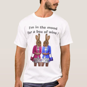 Camiseta Estou com disposição para uma caixa de vinho