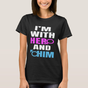 Camiseta Estou Com Ela E Ele Relacionamento A Três Orgulho