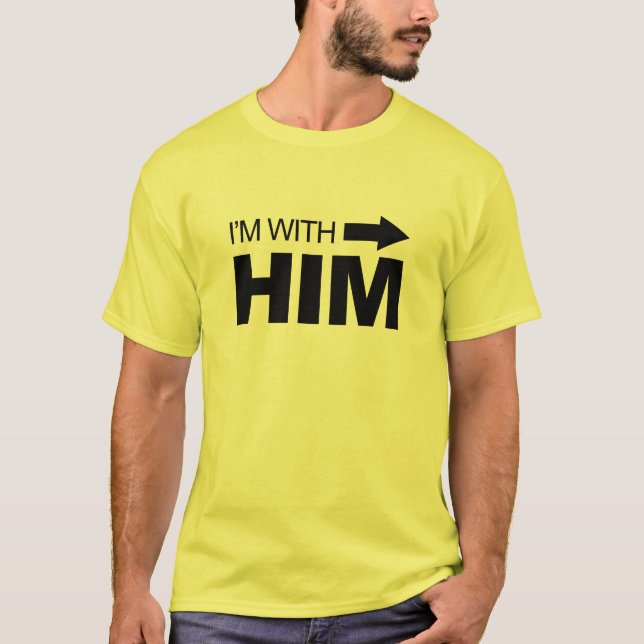 Camiseta Estou com ele (certo) (Frente)