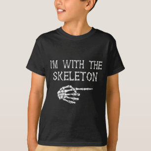 Camiseta Estou Com Esqueleto Casais Engraçados Corresponden
