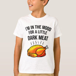 Camiseta Estou Com Humor Para Uma Pequena Carne Escura Engr