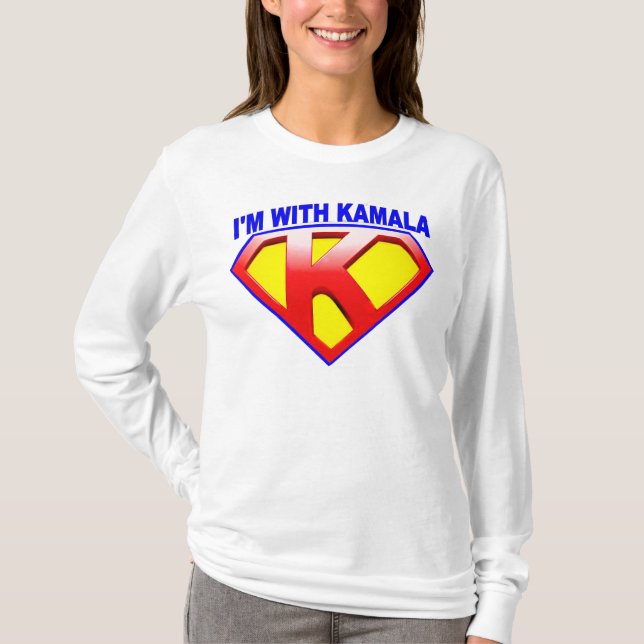 Camiseta Estou com Kamala Emblem Crest T-Shirt (Frente)