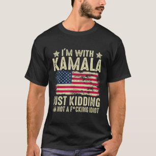 Camiseta Estou com Kamala só brincando, não é uma eleição e