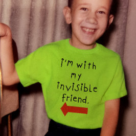 Camiseta Estou com meu amigo invisível