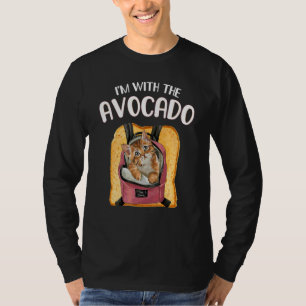 Camiseta Estou Com O Brinde De Abacate De Halloween Abacate