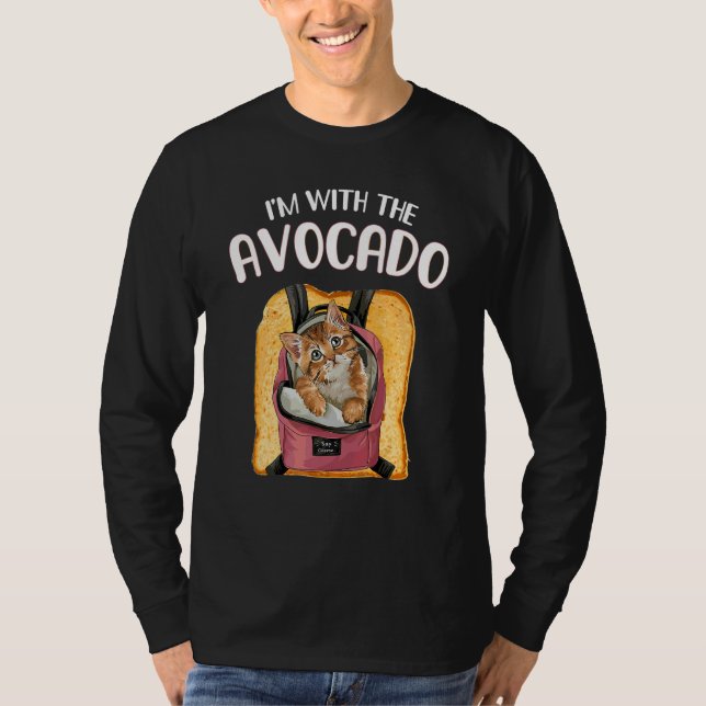 Camiseta Estou Com O Brinde De Abacate De Halloween Abacate (Frente)