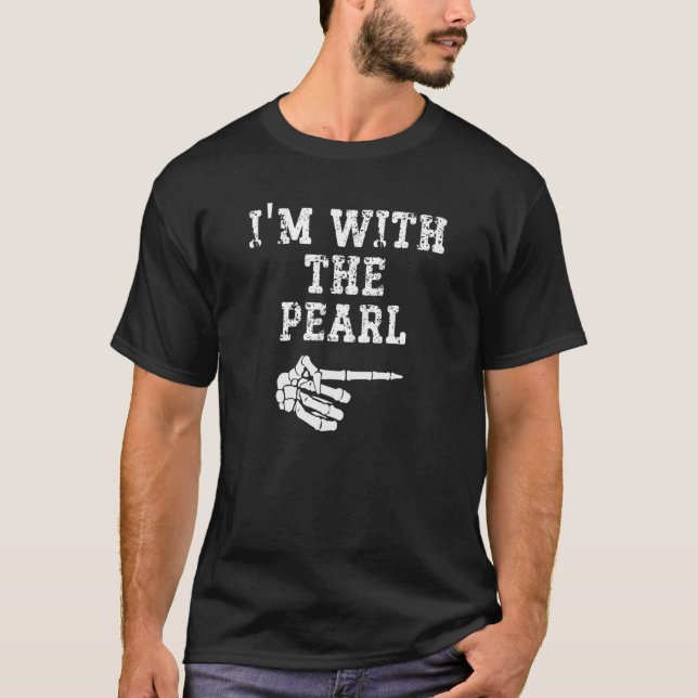 Camiseta Estou com o Casal do Hallowee do Pearl Point (Frente)