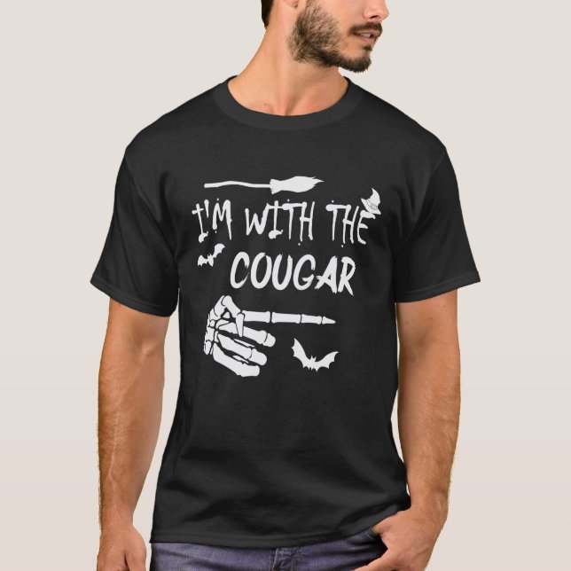 Camiseta Estou com o Cougar Correspondente a Cougar Costume (Frente)