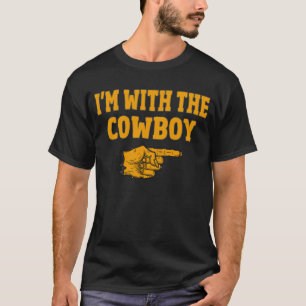 Camiseta Estou com o cowboy a combinar a fantasia do Hallow