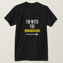 Camiseta Estou com o Dia de as Bruxas engraçado Minion não-
