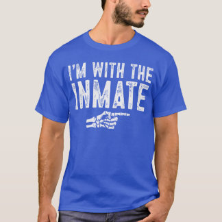 Camiseta Estou com o Fácil Fantasia de Presidiário Hallowee