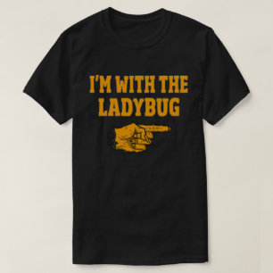 Camiseta Estou Com O Fato de Halloween da Joaninha