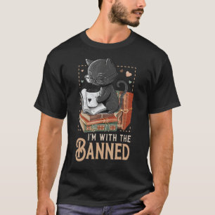 Camiseta Estou com o livro de livros proibidos de leitura