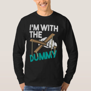 Camiseta Estou com o maníaco Ventriloquista Puppeteer Ventr