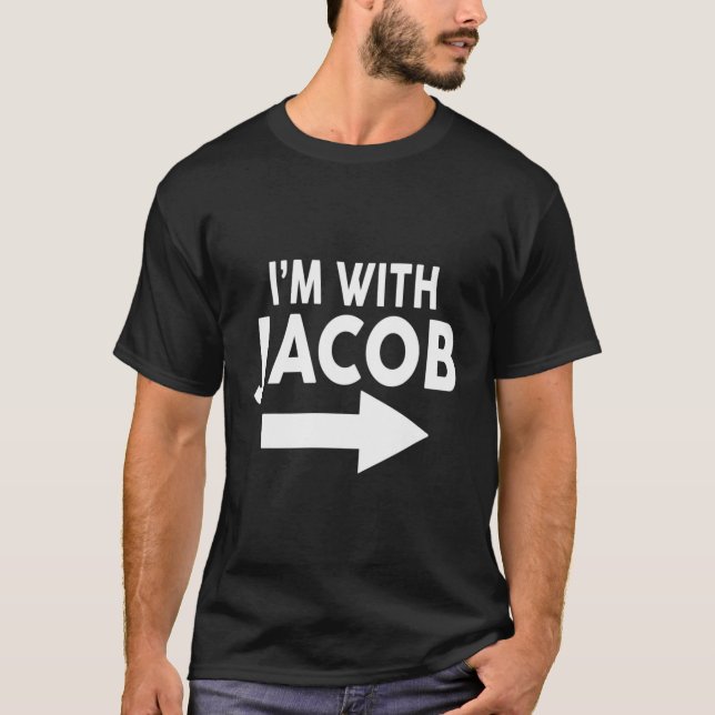 Camiseta Estou Com O Nome De Jacob Hoodie (Frente)