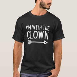 Camiseta Estou com o Palhaço Engraçado, combinando o Casal