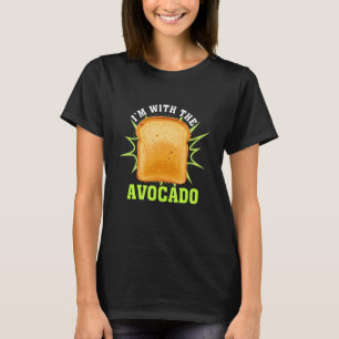 Camiseta Estou com o pão de torrada de Comida do Avocado