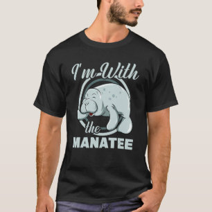 Camiseta Estou Com O Peixe-Boi Manatee Mulheres Zookee