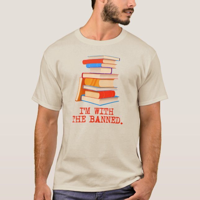 Camiseta Estou com os livros proibidos (Frente)