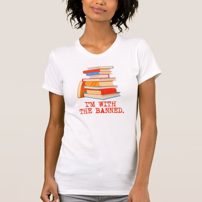 Camiseta Estou com os livros proibidos (Frente)