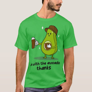 Camiseta Estou com os obrigados do abacate
