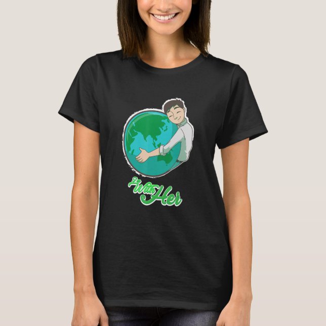 Camiseta Estou com seu Ambiental de Mudanças Climáticas no  (Frente)