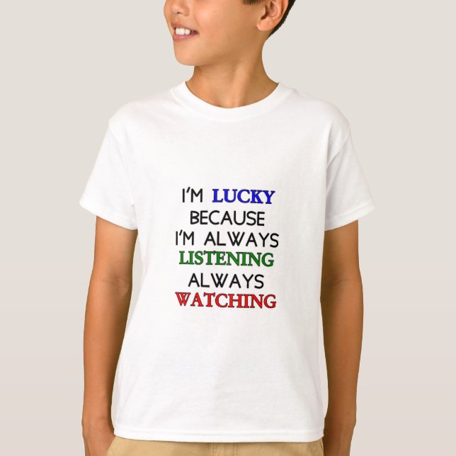Camiseta Estou com Sorte (Frente)