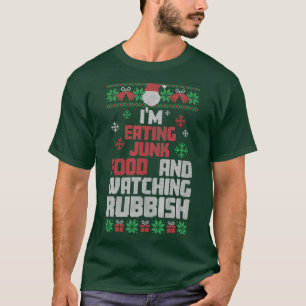 Camiseta Estou Comendo Comida De Lixo E Assistindo Engraça