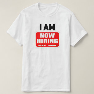 Camiseta ESTOU CONTRATANDO (Candidate-se Hoje)